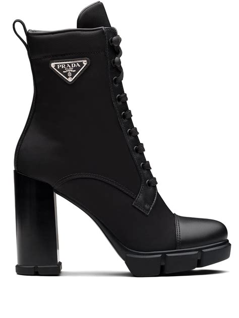 prada triangle logo boots.